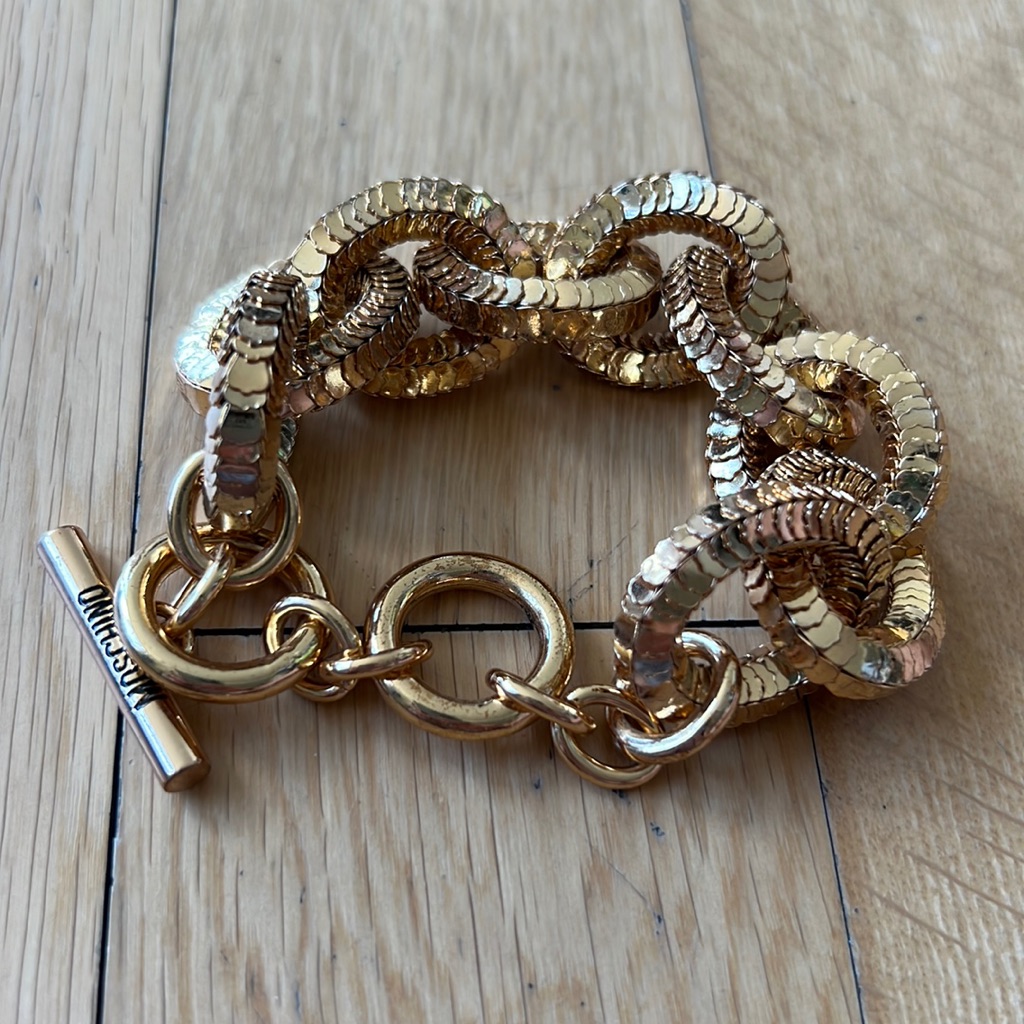 Moschino For H&M Gold Chain Bracelet